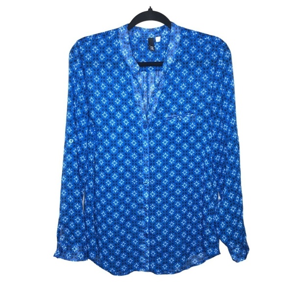 KUT from the Kloth Blue Diamond Jasmine Blouse - Picture 2 of 11
